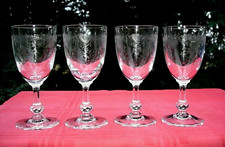 SAINT LOUIS MASSENET CLEO WINE GLASSES WATER GLASSES CRYSTAL GRAVE NAPOLEON III