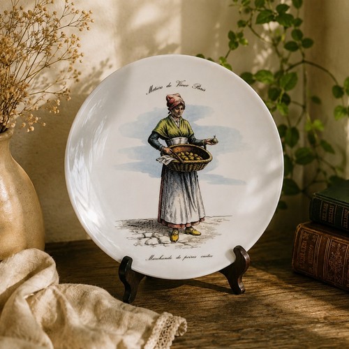 Assiette porcelaine métiers - assiette, porcelaine–métiers