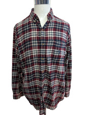 CHAPS Flanelle Bordeaux Marine