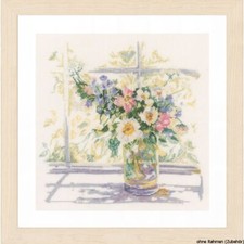 Point de croix Lanarte "Fleurs