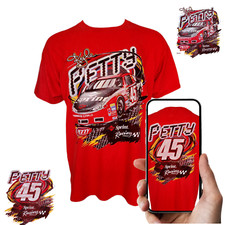 Vintage Kyle Petty #45 Sprint Racing T-Shirt | Delta Magnum Weight | Red | XL |