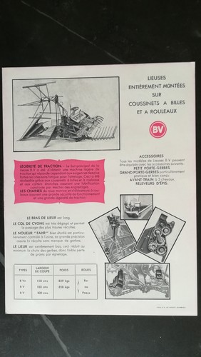 Brochure moissonneuses fahr - brochure,