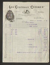 PARIS (III°) SPORTS & BATH HATS / FELT STRAW "CHOBER" in 1935
