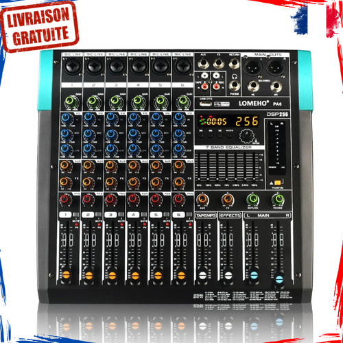 Table mixage audio canaux - mixage, 6