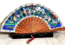 Eventail, Canton Chine XIXème