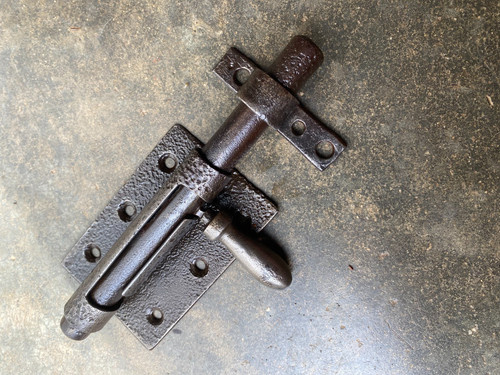 Ancien gros verrou fer - fer, pour