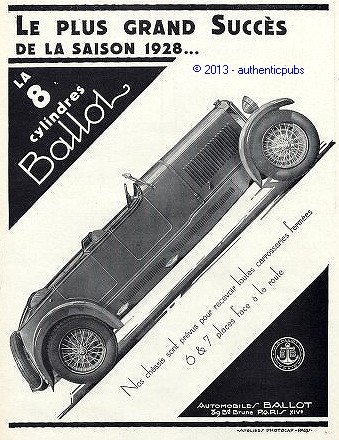 Publicite automobile ballot - automobile, la