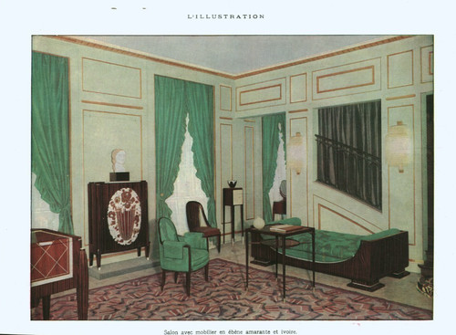 Document ancien salon avec