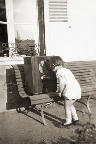 Little girl listening tsf - listening, to