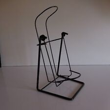 Vintage XX Original France Handmade Wrought Iron Metal Bottle Holder Model N3247