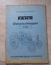 Driving Tractor D 180 H Instruction Manual