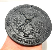 Objet ancien lourd fonte déco