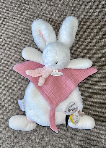 Lapin rose blanc doudou et - et,