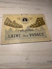 Rare Advertising Card Slippers L Alsatian Trademark 