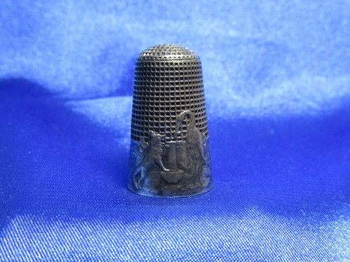 Ancien dé coudre argent - ancien,