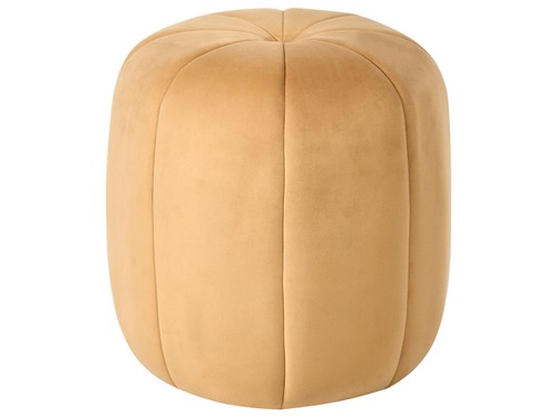 Pouf rond moderne velours - pouf, en