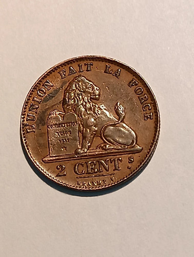 Belgique 2 cents - (165),