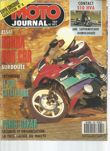 Moto journal 972 - honda, 600