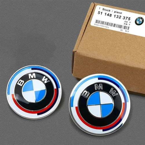 Bmw insigne logo capot - 2x,