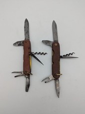 2 antique knives, multifunction, bush, military? Switzerland?