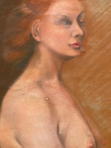 Drawing pastel grand - pastel, portrait