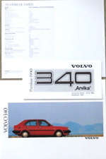 Volvo 340 brochure brochure from 8/1989, 16 pages + price list