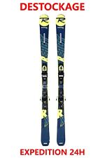 ski adulte occasion ROSSIGNOL "REACT X" taille: 154 cm = 1 mètre 54 + fixations.