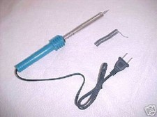 New 60 watt blue 110-120 volt SOLDERING IRON w/solder pencil stick welding tool
