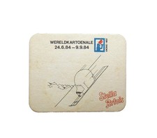 Sous bock bière Stella Artois Wereldkartoenale HUMOUR Belgique Knokke-Heist