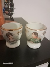 2 Coquetiers Porcelaine Luxe