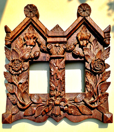 Ancien cadre bois sculpté - cadre,
