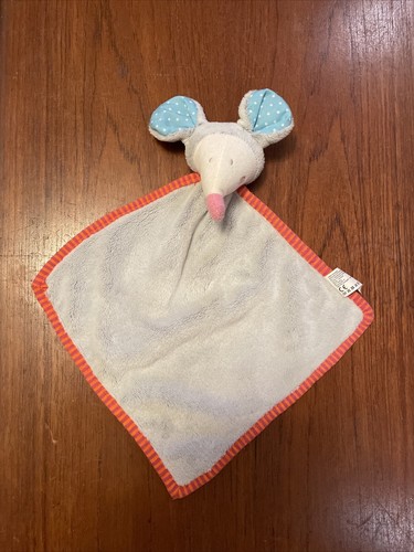 Doudou plat souris gris nez - doudou,