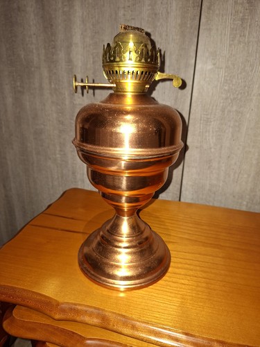 Lampe pétrole cuivre - à,