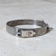 Bracelet Ancien Argent Massif