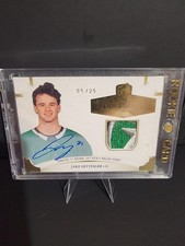 2020-21 Upper Deck The Cup Jake Oettinger Rookie Class Patch Auto 5/25