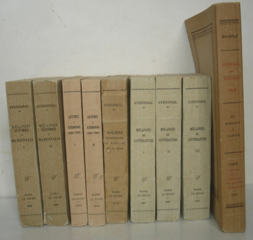 Stendhal lot volumes - stendhal,