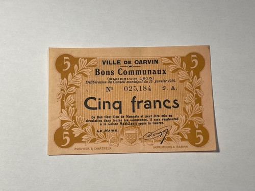 Billet bon communaux ville - bon,