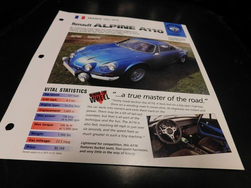 1963 1978 renault alpine a110 - alpine,