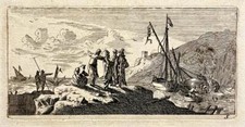 [Antique print Texel ca. 1680] Entrance of the roadstead of Texel.