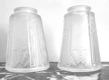 paire de tulipes art déco en