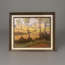 Tableau ancien huile paysage