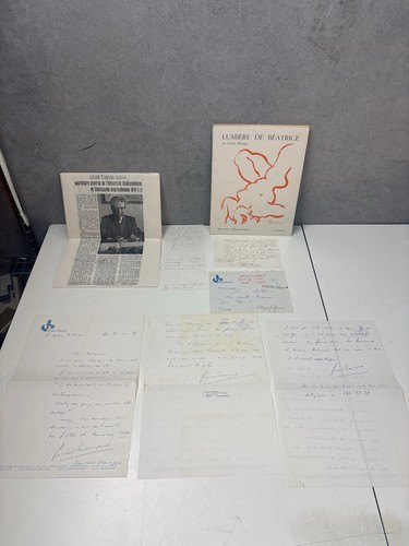 Gerard mourgue signed letters - gerard,