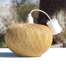 Lustre / suspension vintage en rhodoïd et fil de nylon