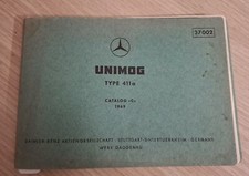 Mercedes Unimog 411a spare parts catalogue