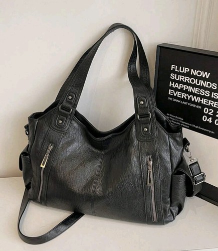 Sac main femme noir cuir - femme,