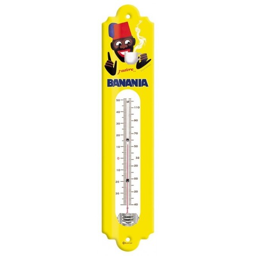 Thermomètre métal bombé