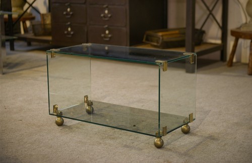 Table basse verre - basse, roche