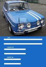BANDES POUR RENAULT R8 GORDINI