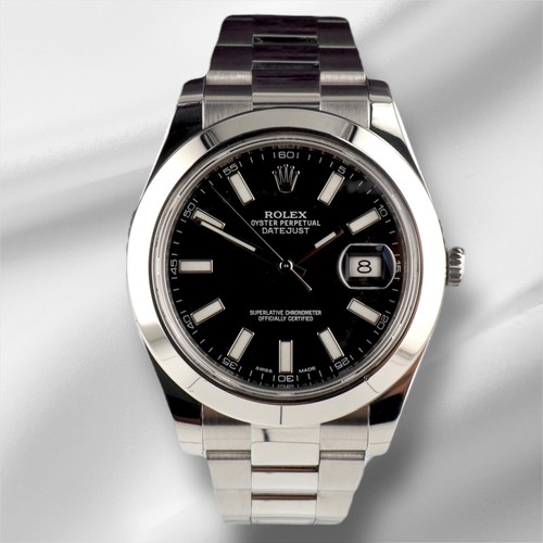 Rolex 41mm datejust noir - ii,