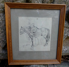 Eugéne Villon Dessin Cheval